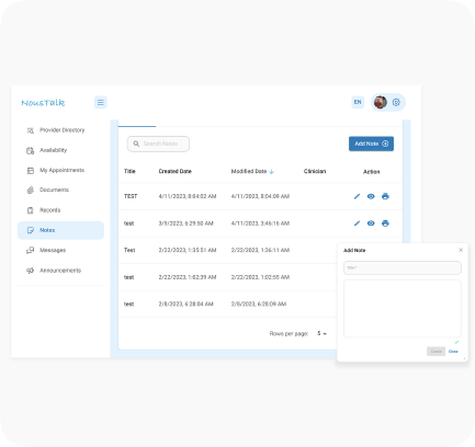 Client Notes feature advance-billing